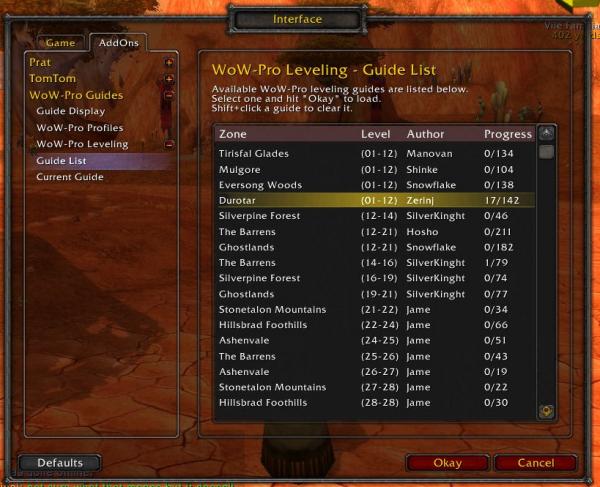 WoW-Pro Leveling Addon