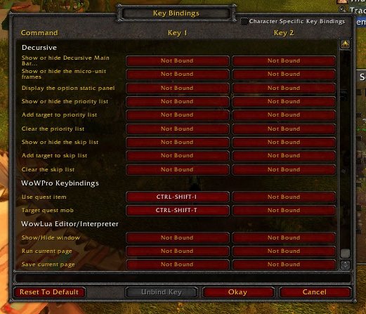 WoWPro Addon - Keybindings | World of Warcraft Pro